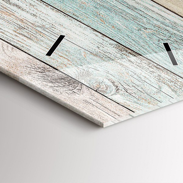 Ceas vertical de perete din sticlă Plăci colorate