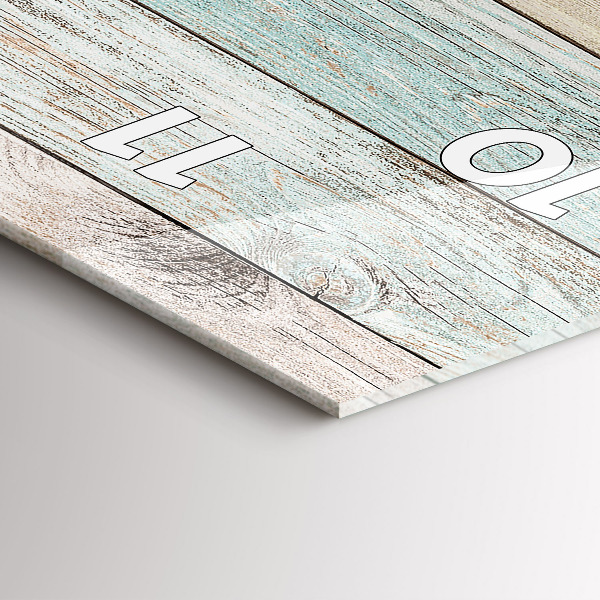 Ceas vertical de perete din sticlă Plăci colorate