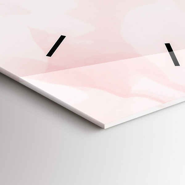 Ceas vertical de perete din sticlă Trandafiri înfloriți