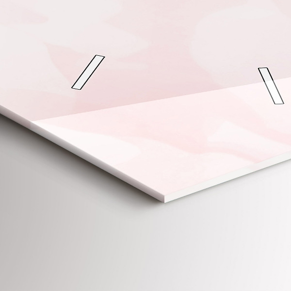 Ceas vertical de perete din sticlă Trandafiri înfloriți