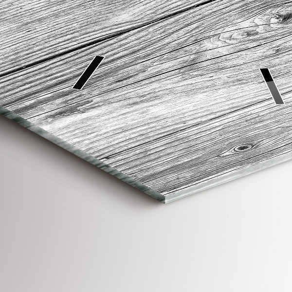 Ceas vertical de perete din sticlă Panouri din lemn