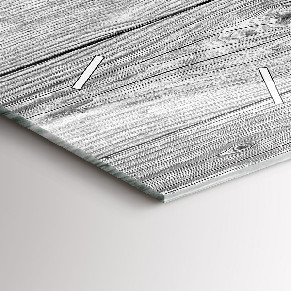 Ceas vertical de perete din sticlă Panouri din lemn