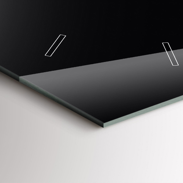 Ceas vertical de perete din sticlă Culoare: negru