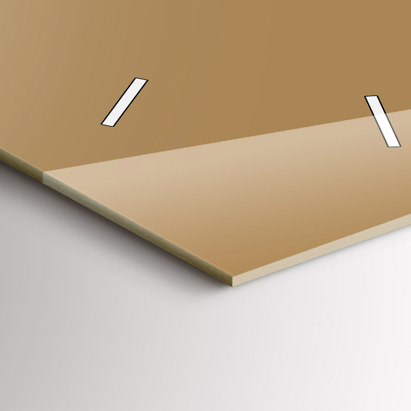 Ceas vertical de perete din sticlă Culoare bej închis