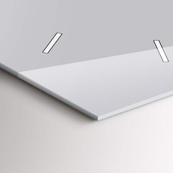 Ceas vertical de perete din sticlă Culoare gri deschis