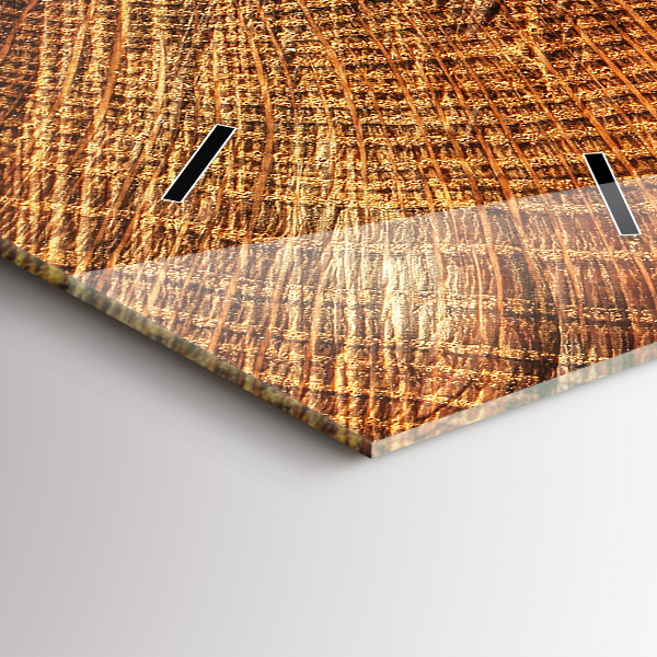 Ceas vertical de perete din sticlă Trunchi bătrân de copac