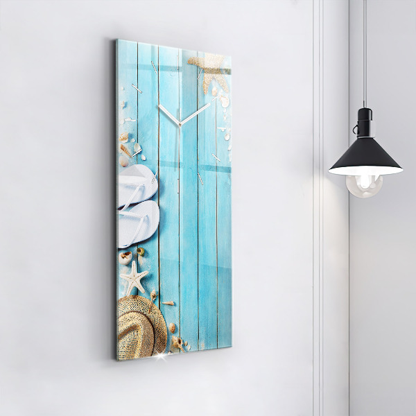 Ceas vertical de perete din sticlă Accesorii de vacanta