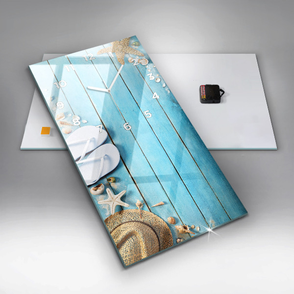 Ceas vertical de perete din sticlă Accesorii de vacanta