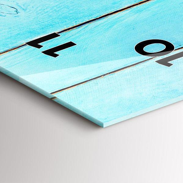 Ceas vertical de perete din sticlă Accesorii de vacanta