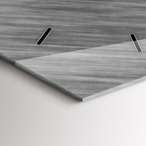 Ceas vertical de perete din sticlă Perete metalic