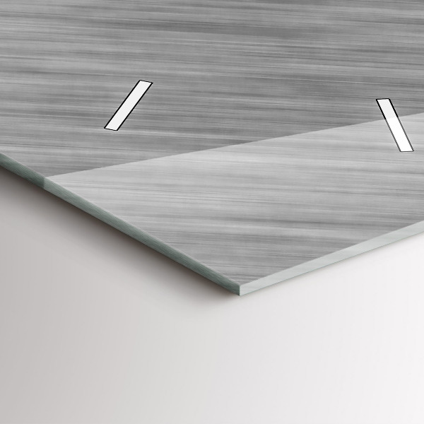 Ceas vertical de perete din sticlă Perete metalic