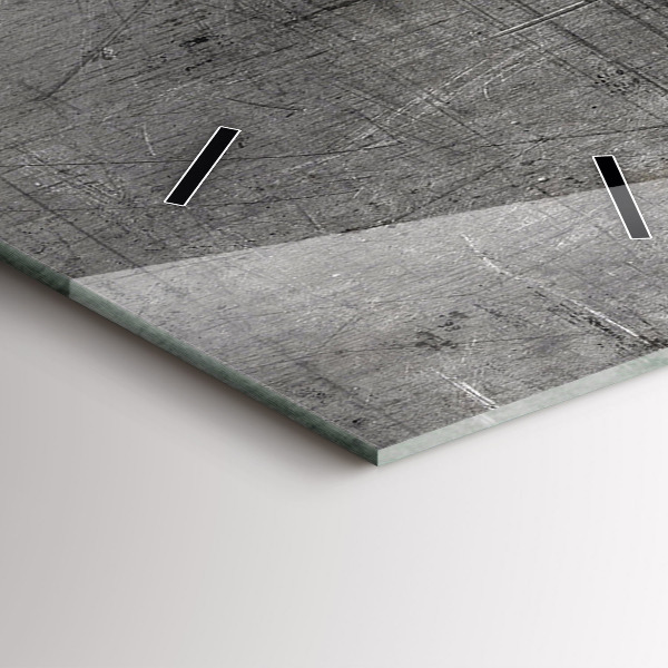 Ceas vertical de perete din sticlă Perete metalic