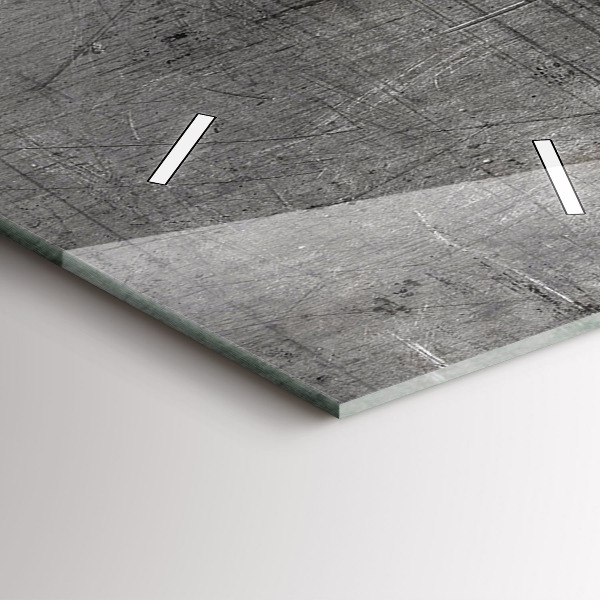 Ceas vertical de perete din sticlă Perete metalic