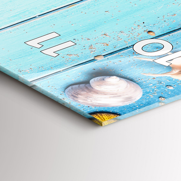 Ceas vertical de perete din sticlă Accesorii pentru plaja