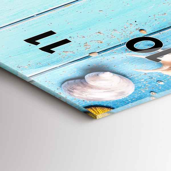 Ceas vertical de perete din sticlă Accesorii pentru plaja