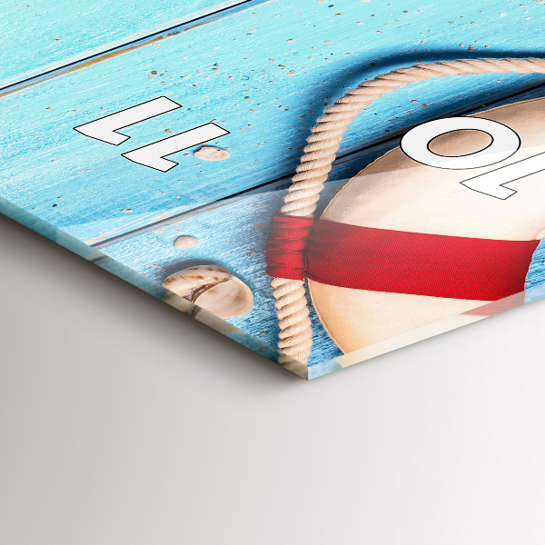 Ceas vertical de perete din sticlă Accesorii pentru plaja