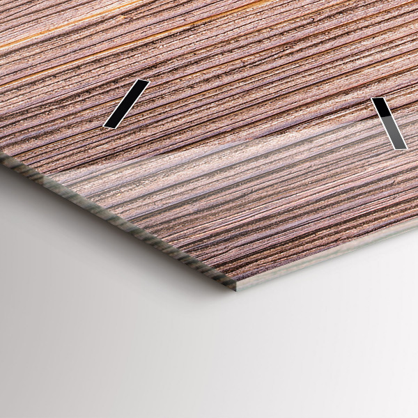 Ceas vertical de perete din sticlă Ardei