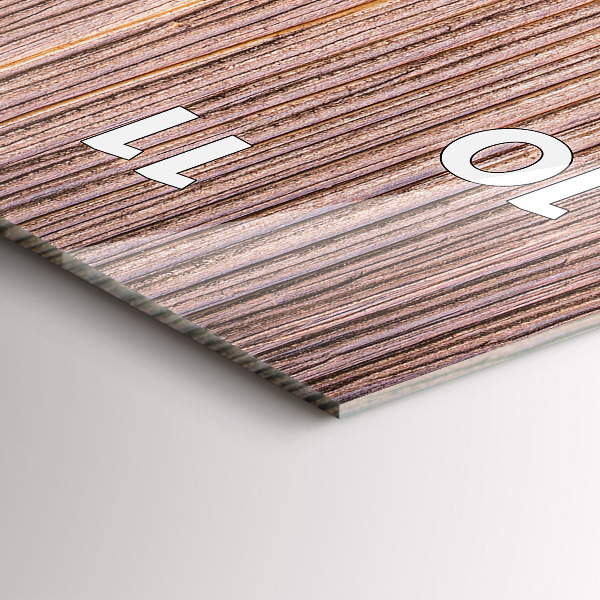 Ceas vertical de perete din sticlă Ardei