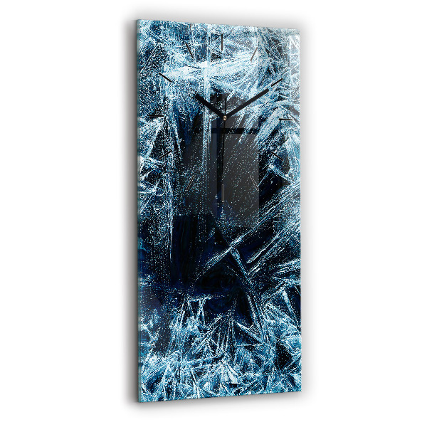 Ceas vertical de perete din sticlă Perete înghețat