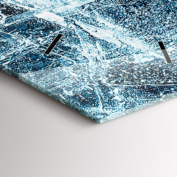 Ceas vertical de perete din sticlă Perete înghețat