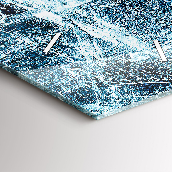 Ceas vertical de perete din sticlă Perete înghețat