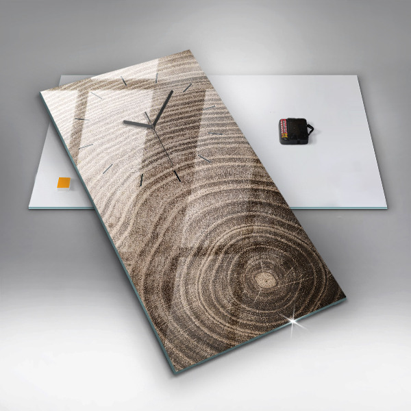 Ceas vertical de perete din sticlă Trunchi