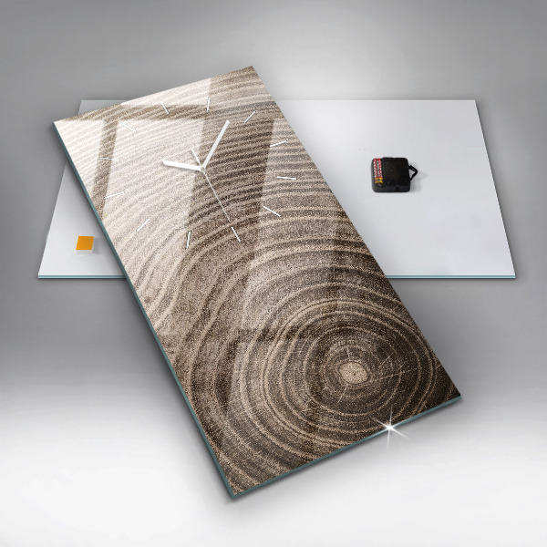 Ceas vertical de perete din sticlă Trunchi