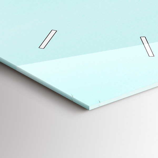 Ceas vertical de perete din sticlă Palmieri verzi