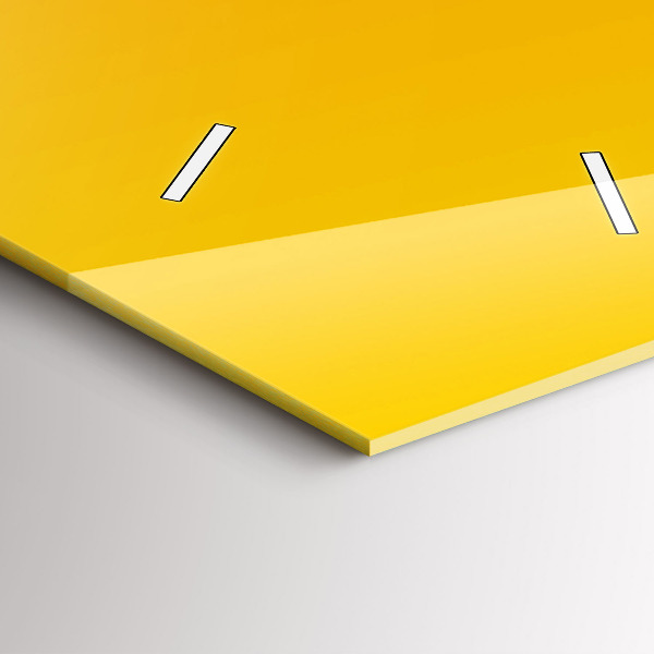 Ceas vertical de perete din sticlă Portocale