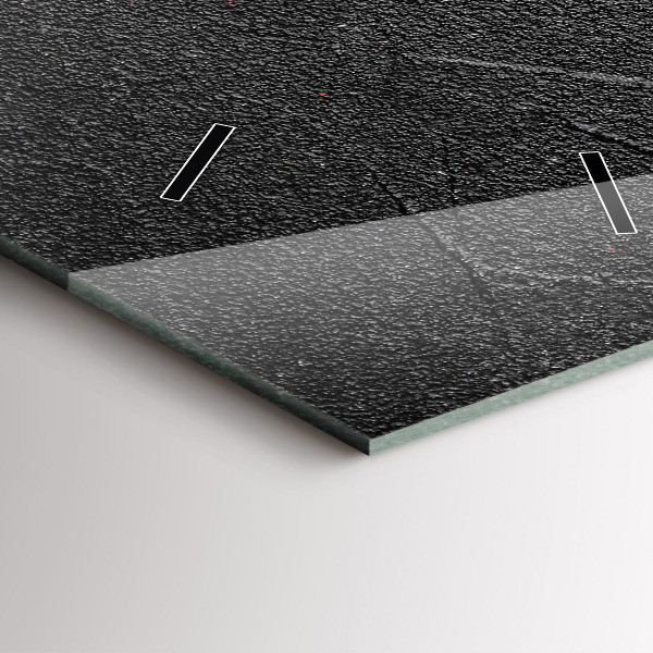 Ceas vertical de perete din sticlă Ardei roșii