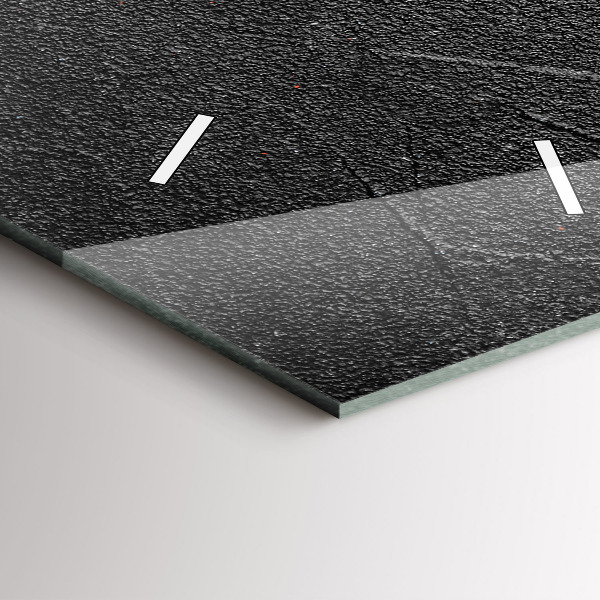 Ceas vertical de perete din sticlă Ardei roșii