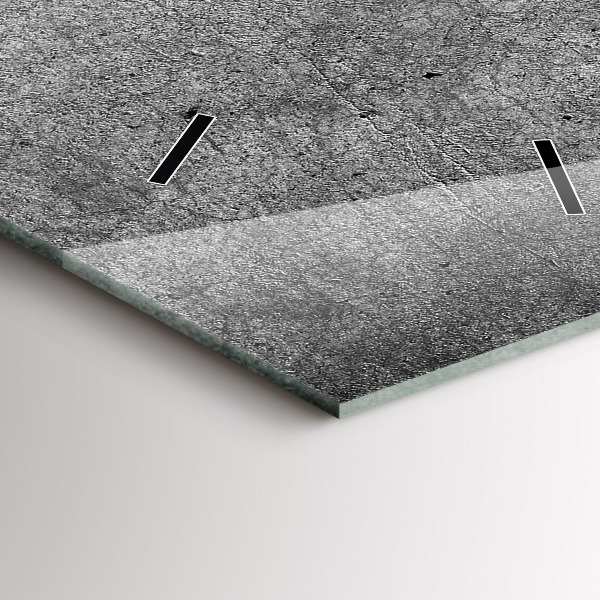 Ceas vertical de perete din sticlă Perete industrial