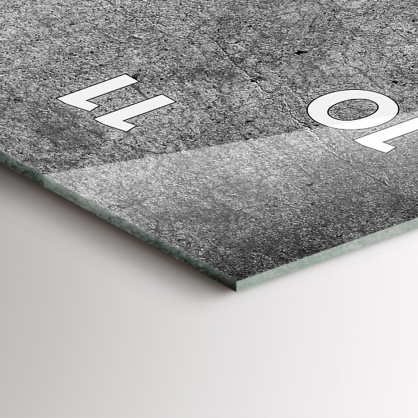 Ceas vertical de perete din sticlă Perete industrial