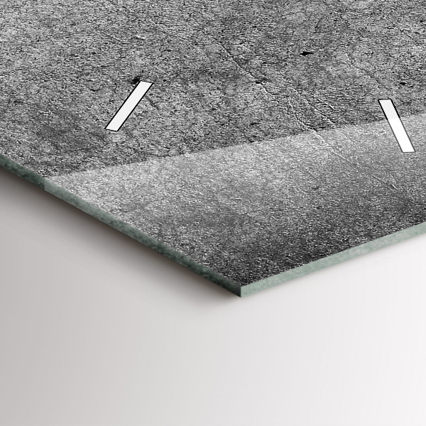 Ceas vertical de perete din sticlă Perete industrial