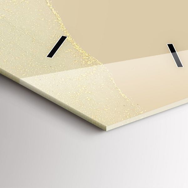 Ceas vertical de perete din sticlă Abstracția culorilor