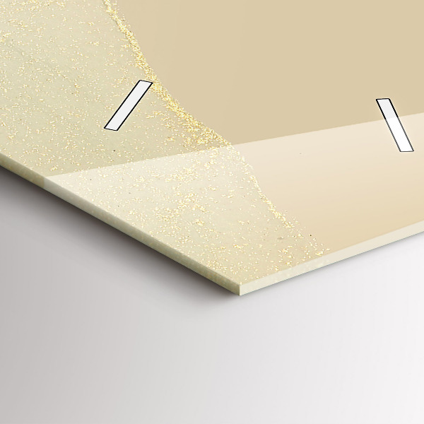 Ceas vertical de perete din sticlă Abstracția culorilor