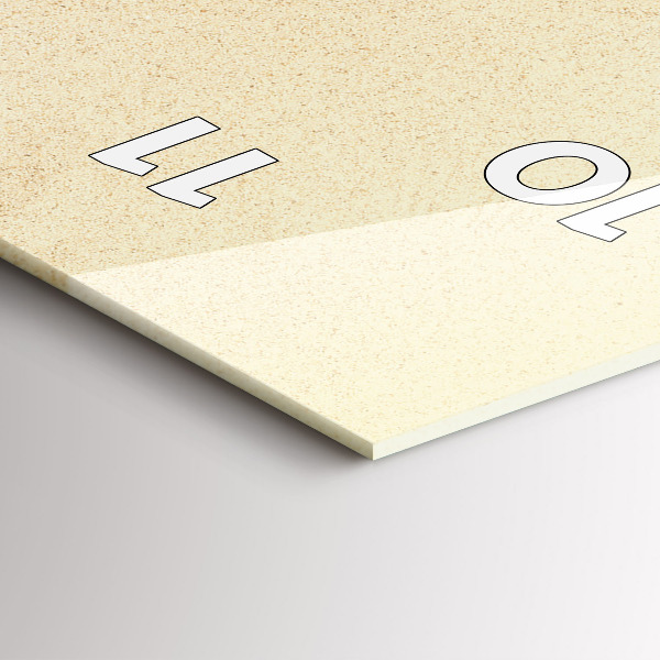 Ceas vertical de perete din sticlă Abstracția aurie