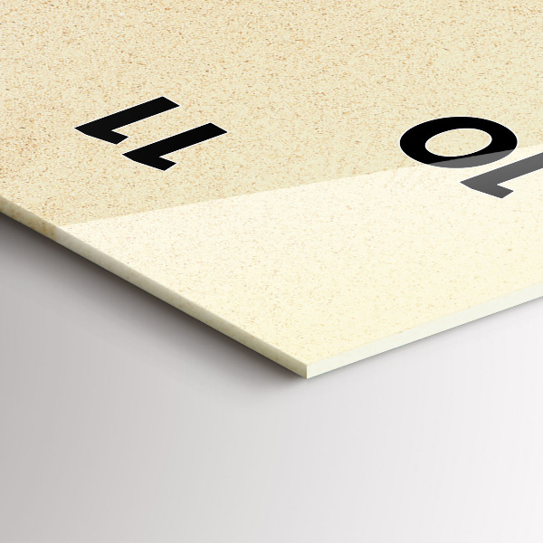 Ceas vertical de perete din sticlă Abstracția aurie