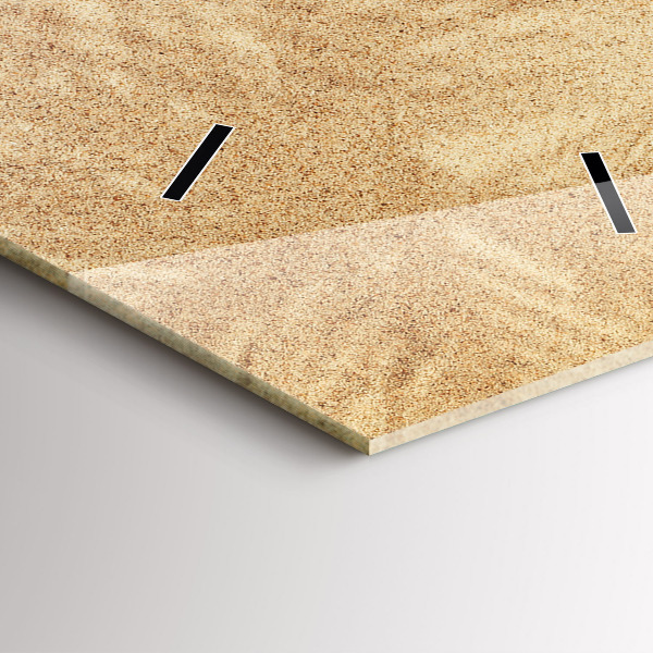 Ceas vertical de perete din sticlă Abstracția aurie