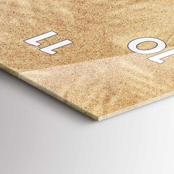 Ceas vertical de perete din sticlă Abstracția aurie