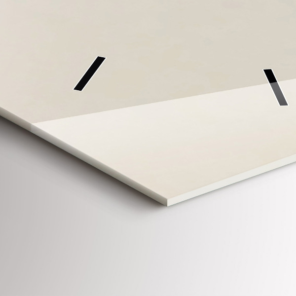 Ceas vertical de perete din sticlă Munți abstracti