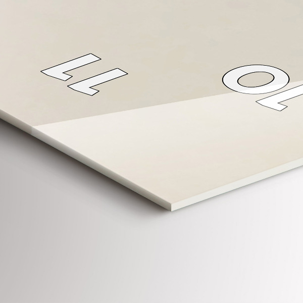 Ceas vertical de perete din sticlă Munți abstracti