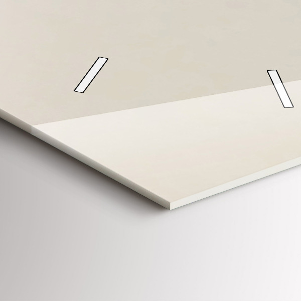 Ceas vertical de perete din sticlă Munți abstracti