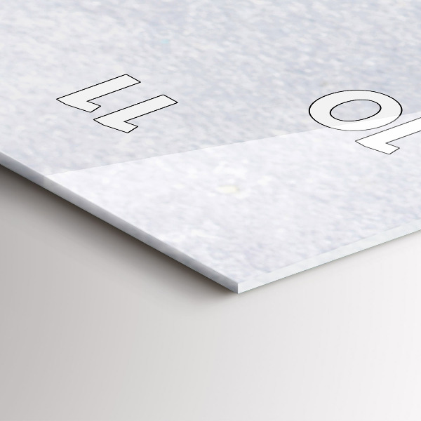 Ceas vertical de perete din sticlă O bucată de tort