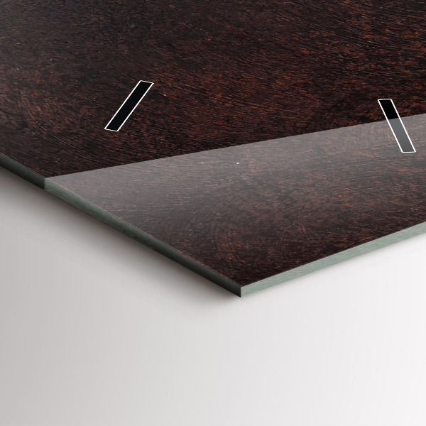 Ceas vertical de perete din sticlă O ceașcă de cafea