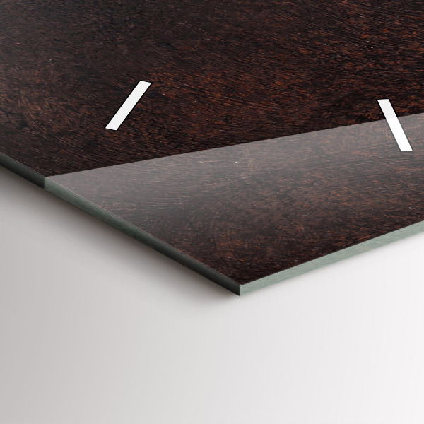 Ceas vertical de perete din sticlă O ceașcă de cafea