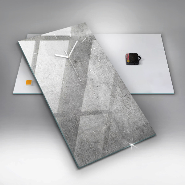 Ceas vertical de perete din sticlă Perete brut