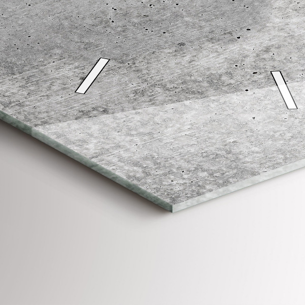 Ceas vertical de perete din sticlă Perete brut