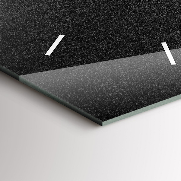 Ceas vertical de perete din sticlă Stâncă întunecată