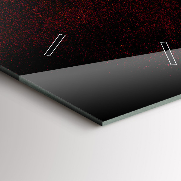 Ceas vertical de perete din sticlă Ardei iute